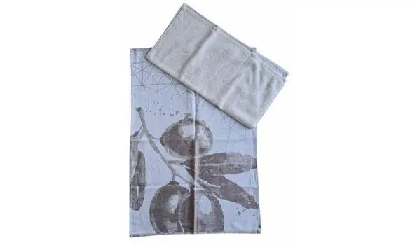 Torchon METIS + carré cuisine beige