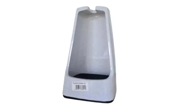 Support brosse WC haut gris granit