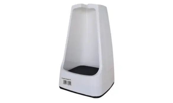 Support brosse WC haut blanc