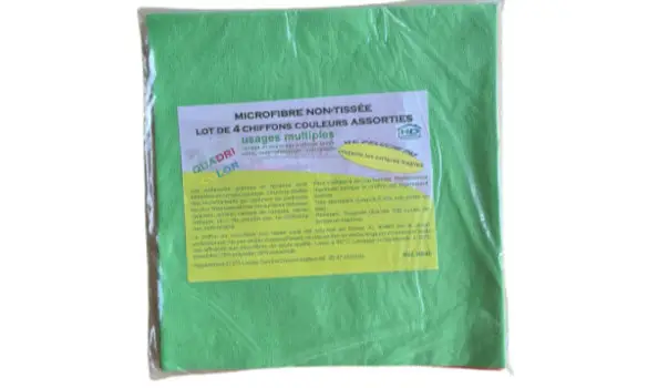 Chiffon microfibre non tissée panaché