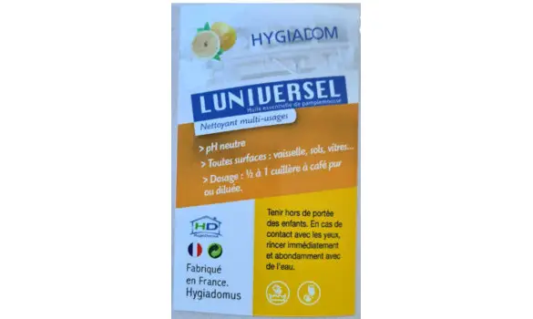 Etiquette adhésive Luniversel Pamplem.