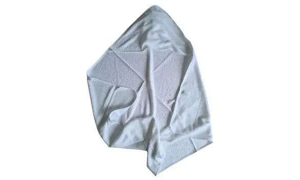 Cape de bain bambou blanc