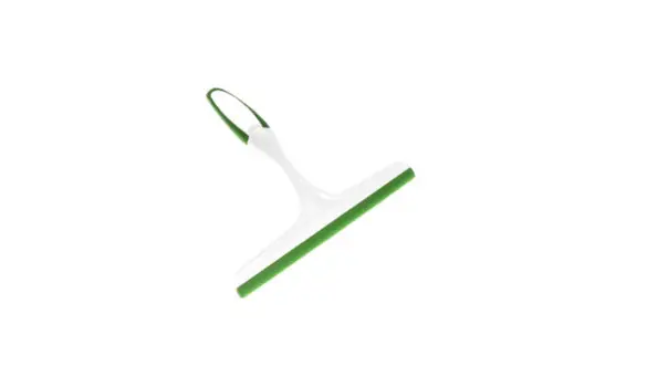 Raclette salle de bain verte