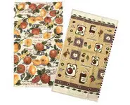 Lot torchons essuie-mains Compote&Orange