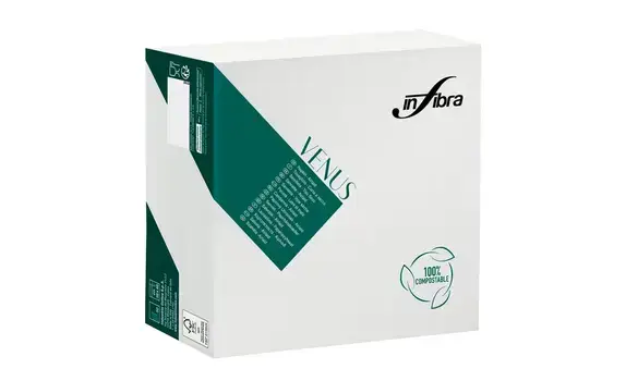 Serviettes table BLANC Airlaid non tissé