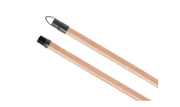 Manche bois clair verni 140 cm