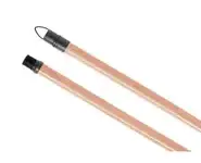 Manche bois clair verni 140 cm