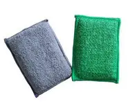 éponge microfibre biface couleur x2