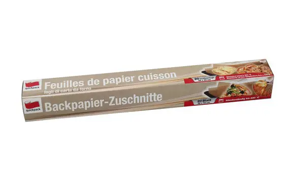 Papier cuisson 20 feuilles 42x38 cm