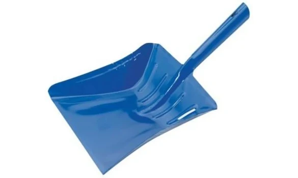 Pelle à poussière métal laqué bleue
