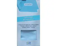 Chiffon microfibre microsatin BLEU