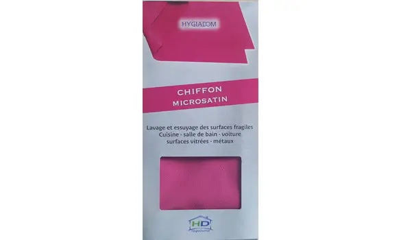 Chiffon microfibre microsatin ROSE