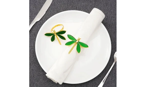 Rond de serviette libellule