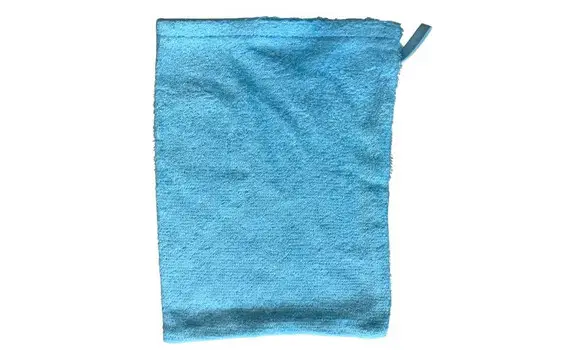 Gant toilette bambou bleu