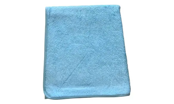 Serviette toilette bambou bleu