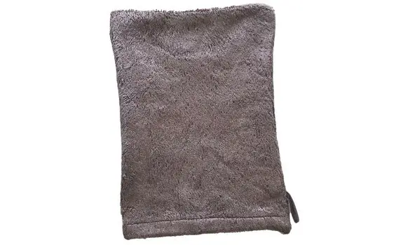 Gant toilette bambou chocolat