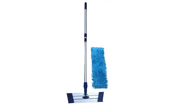 Balai alu velcro + moppe Rasta bleue