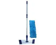 Balai alu velcro + moppe Rasta bleue