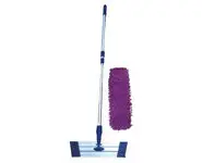 Balai alu velcro + moppe Rasta mauve
