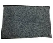 Tapis microfibre gris 60x90 cm