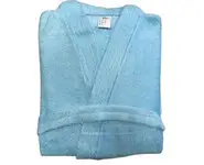 Peignoir bambou bleu