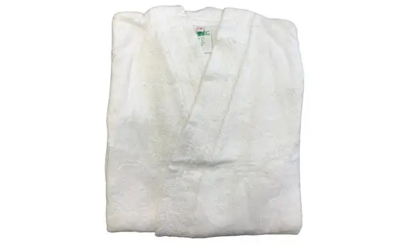 Peignoir enfant bambou blanc