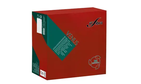 Serviettes table ROUGE Airlaid non tissé