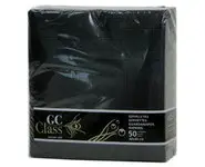 Serviettes table NOIR non tissé