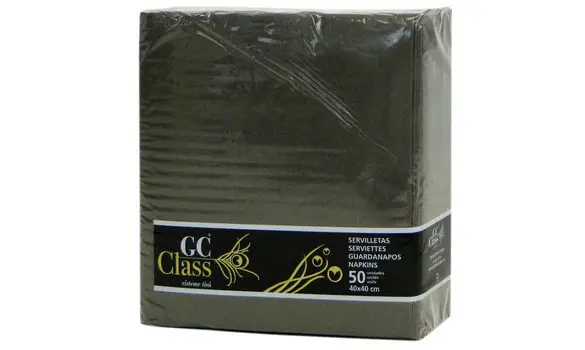 Serviettes table CHOCOLAT non tissé