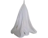 Essuie-mains rond bambou blanc