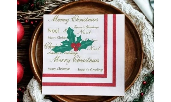 Serviettes table motif HOUX