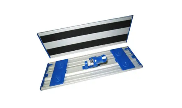 Platine alu velcro bleue