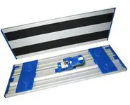 Platine alu velcro bleue