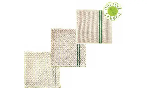 Trio de serpillières bambou