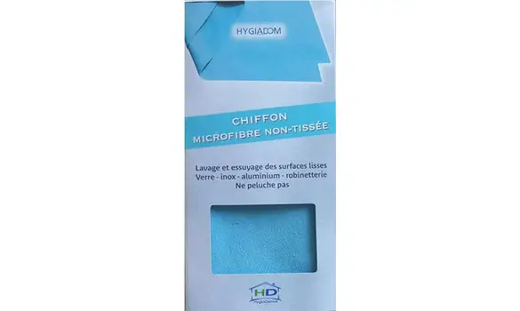 Chiffon microfibre non tissée BLEU