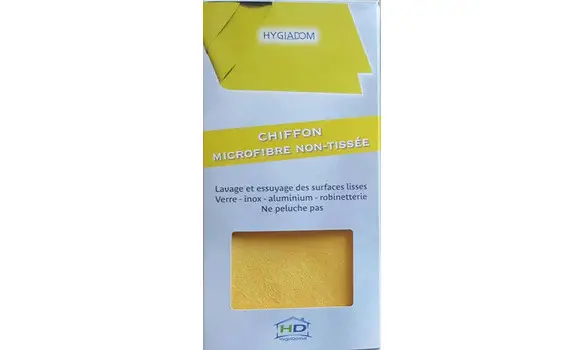 Chiffon microfibre non tissée JAUNE