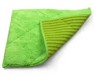 Carré microfibre bambou double face vert