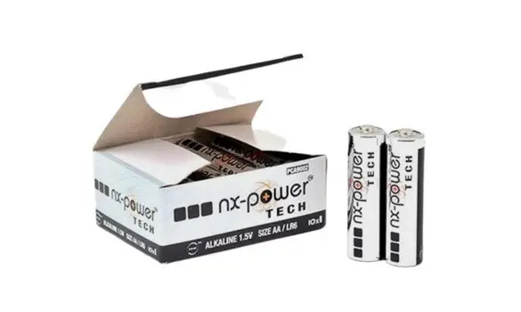 Piles alcalines LR6 1.5V x10