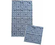 Carré+essuie-mains éponge carreau ciment