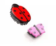 Lot brosses coccinelle et papillon V7