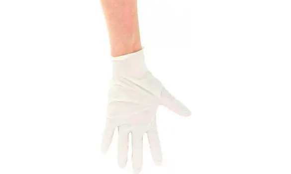 Gant latex naturel poudré taille L