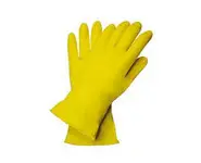 Gant de ménage latex jaune taille L