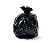 Sac poubelle 100 L noir avec lien