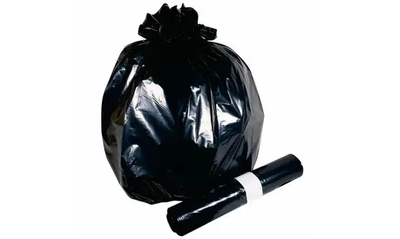 Sac poubelle 160 L noir avec lien