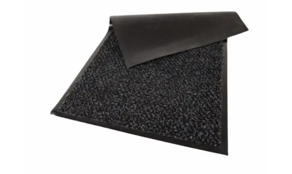 Tapis microfibre gris 90x150 cm