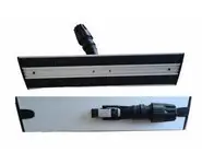 Platine alu velcro noire